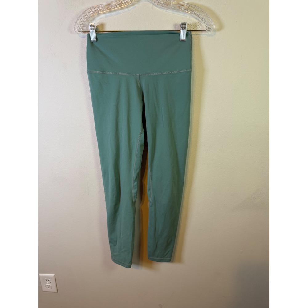 YUNOGA Womens Leggings High Waisted Stretch Teal Green Size M